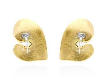 Pendientes de plata corazón Silk