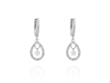 Ohrringe   in 18kt Weißgold und Diamanten