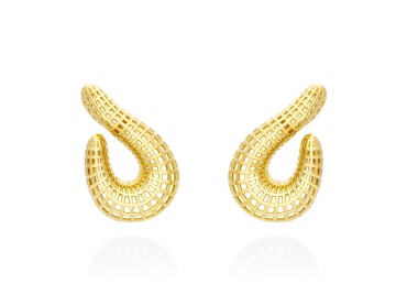 Pendientes de plata trepadores Tweed