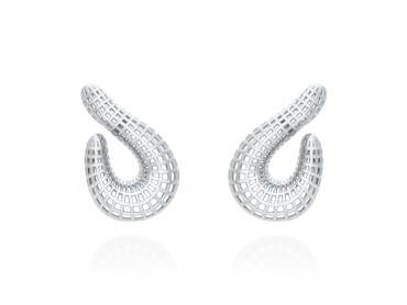 Pendientes de plata trepadores Tweed