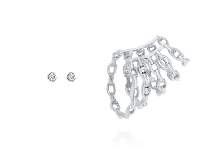 Earcuff de plata Tweed