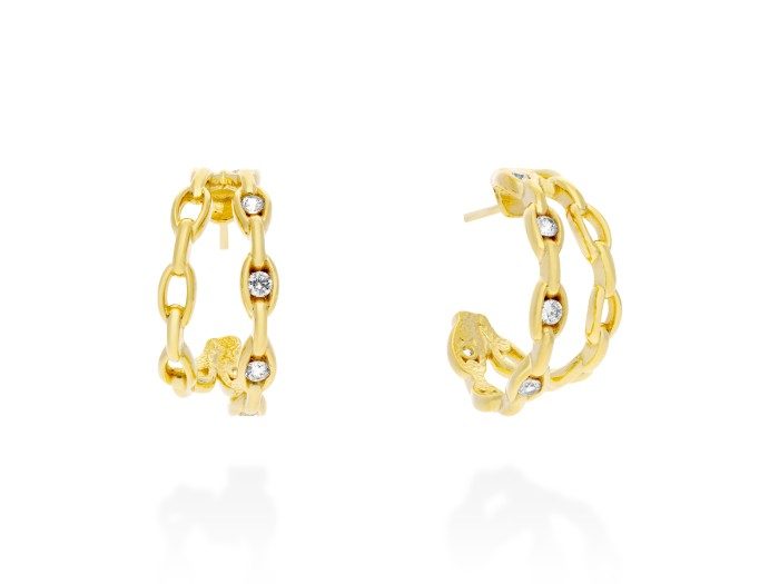 Pendientes de plata aros Tweed