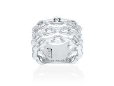 Anillo de plata couture