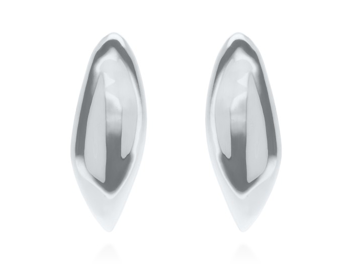 Pendientes de plata grandes Moare