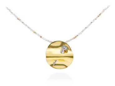 Gargantilla de plata y circonitas blancas Couture