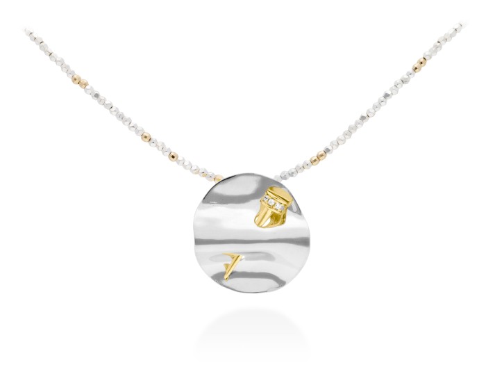 Gargantilla de plata y circonitas blancas Couture