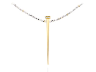 Gargantilla de plata con circonitas Couture