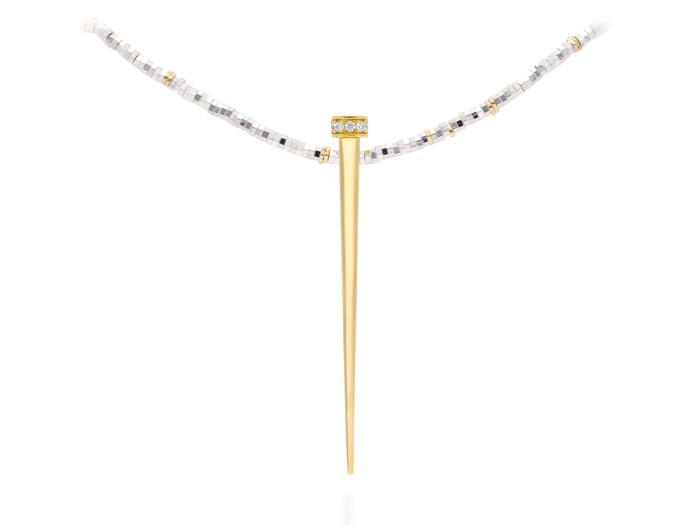 Gargantilla de plata con circonitas Couture