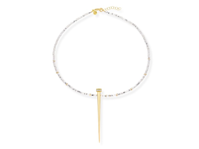 Gargantilla de plata con circonitas Couture