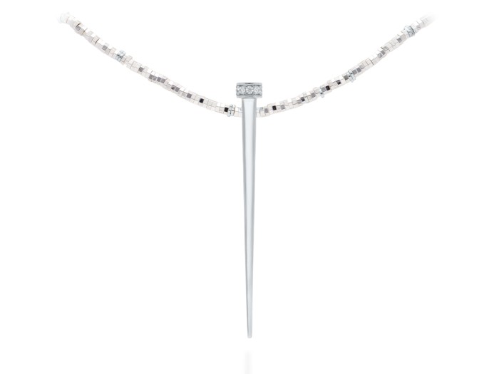 Gargantilla de plata con circonitas Couture