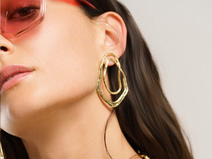 Pendientes de plata aro grande GUGGENHEIM