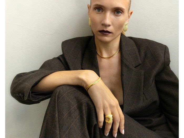 Anillo de plata Tweed