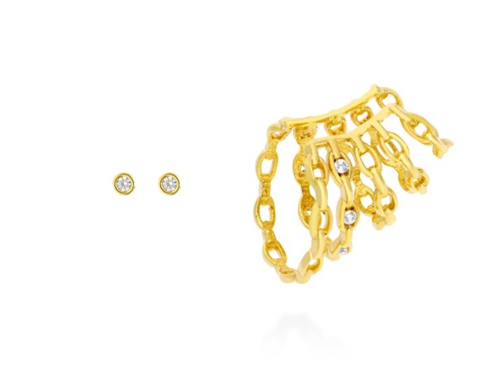 Earcuff de plata Tweed