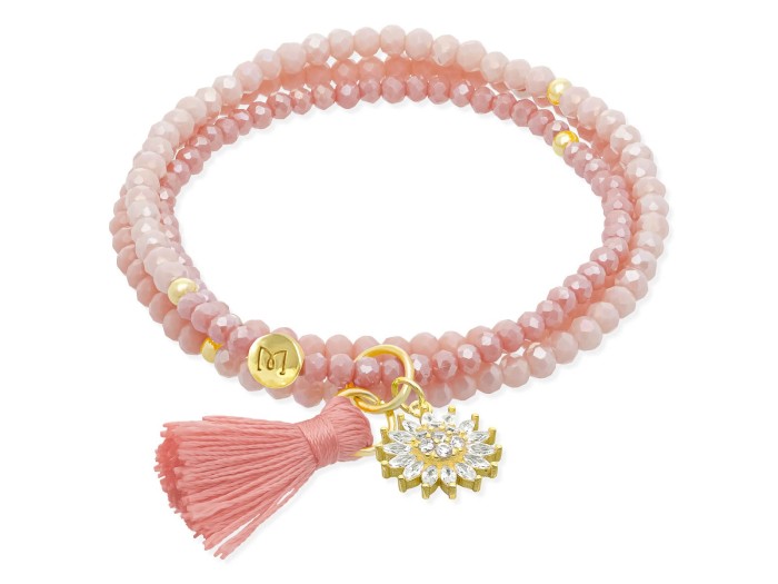 Bracelet ZEN SALMON mit Krone