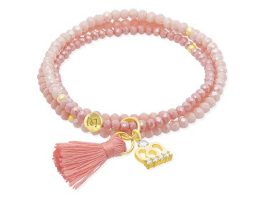 Bracelet ZEN SALMON with Crown