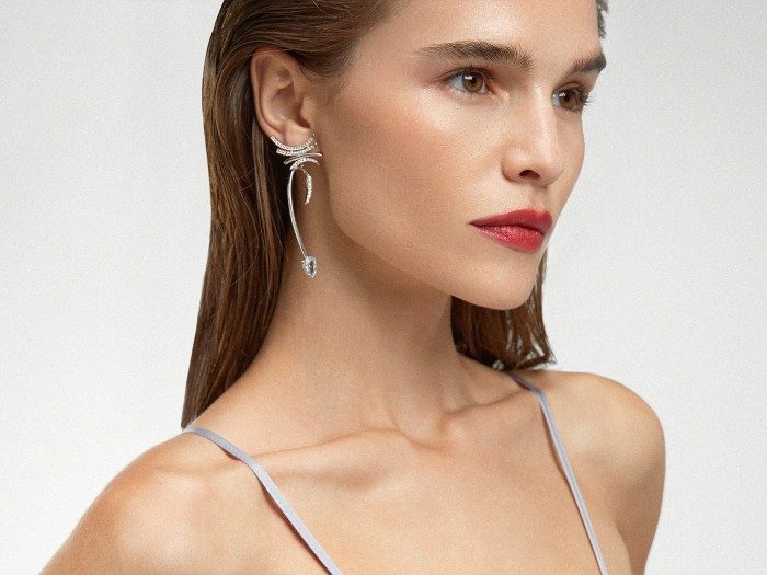 Earrings DREAM blue in silver