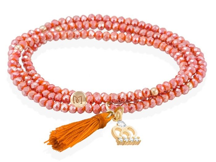 Armband ZEN Koralle in silber rose vergoldet