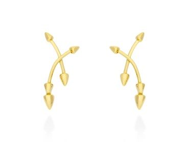 Pendientes de plata trepadores. GALERAS