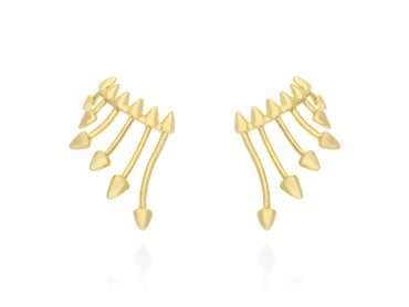 Pendientes de plata trepadores. ETNA