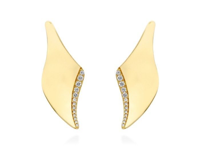 Pendientes de plata y circonitas. ETNA