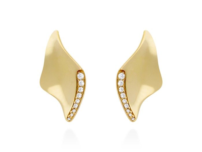 Pendientes de plata y circonitas. ETNA pequeños