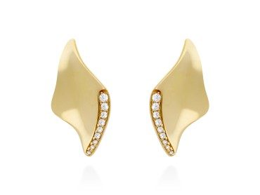 Pendientes de plata y circonitas. ETNA pequeños