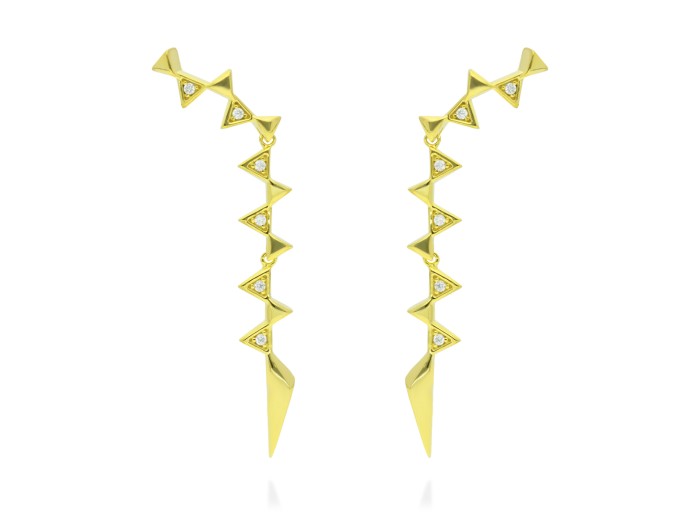 Silver Climber Earrings. ETNA