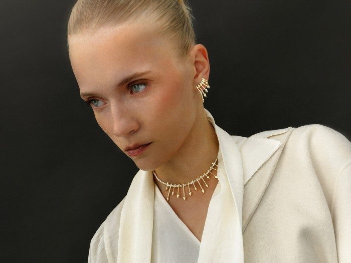 Pendientes de plata trepadores. ETNA