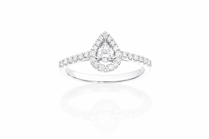 Anillo Vintage de oro con diamantes