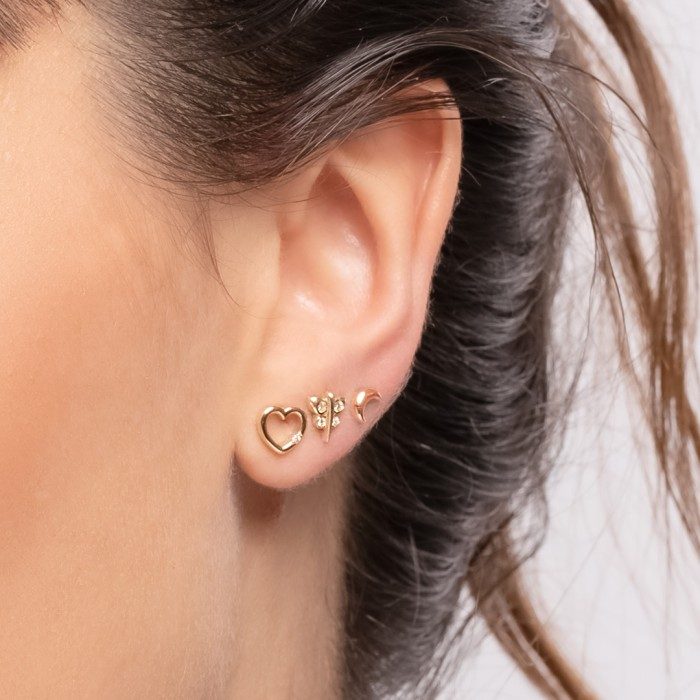 Ohrringe in 18kt. Gold und Diamanten