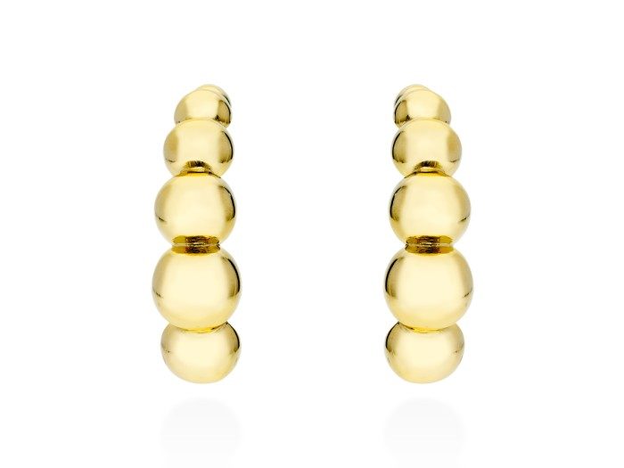 Pendientes de plata aro estilo earcuff - Pompe