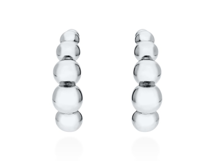 Ohrringe Pompe  in silber