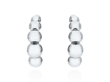 Earrings Pompe  in silver