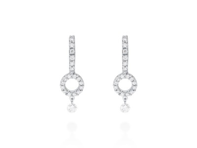 Earrings   in 18kt white Gold and diamonds