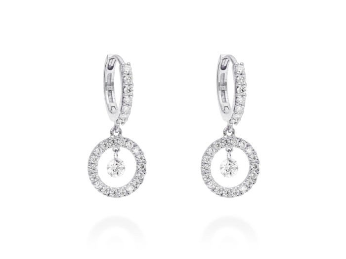 Earrings   in 18kt white Gold and diamonds