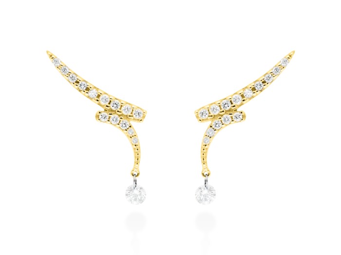 Earrings   in 18kt yellow Gold and diamonds