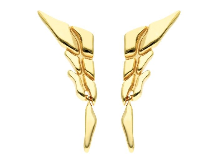 Silver climbing earrings. PAPUA