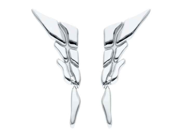 Pendientes de plata trepadores. PAPUA