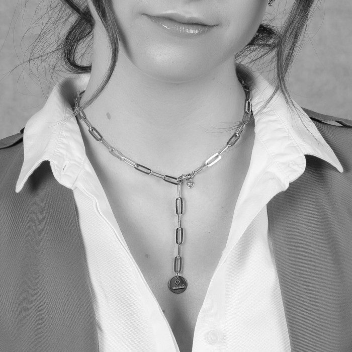 Necklace MAMÁ  in golden silver