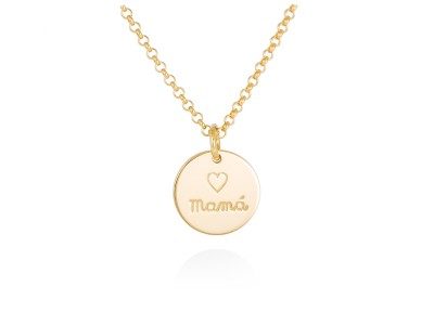 MAMÁ silver heart choker