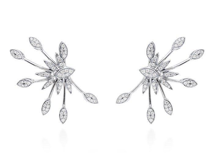 Earrings CARA  in golden silver