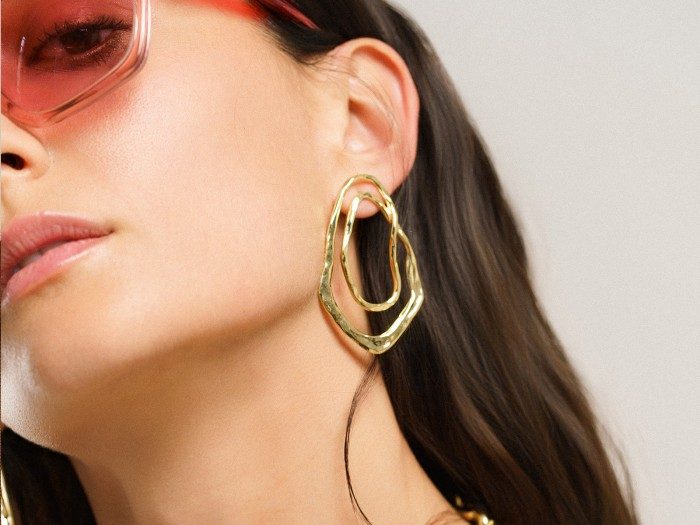 Earrings GUGGENHEIM max in silver