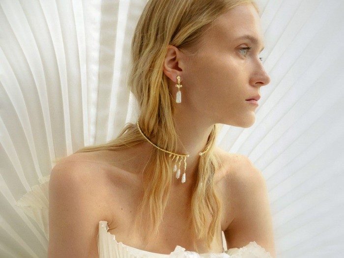 Pendientes de plata con perlas