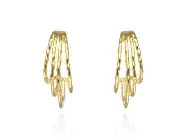 Pendientes de plata FLOW