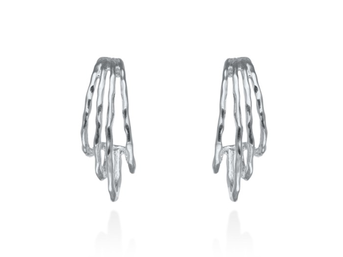 Pendientes de plata FLOW