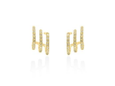 Earrings   in 18kt yellow Gold and diamonds