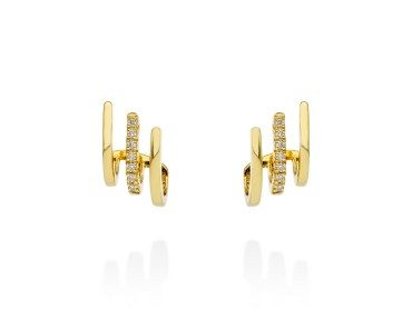 Earrings   in 18kt yellow Gold and diamonds