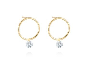 Pendientes en Oro 18Kt. y diamantes