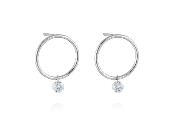 Ohrringe in 18kt. Gold und Diamanten