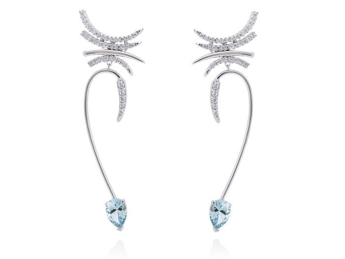 Ohrringe DREAM blau in silber
